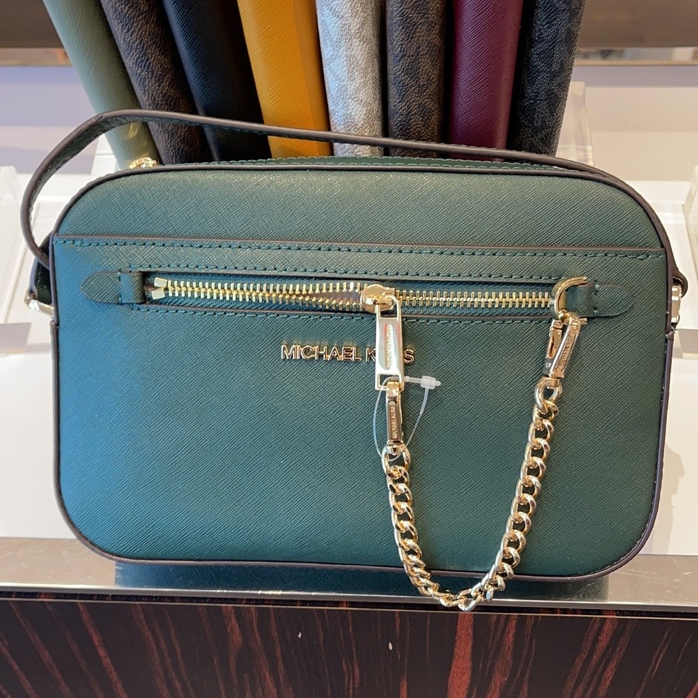 COPY - Michael Kors Jet Set Item Large East West Zip Chain Powder Blush Crossbo… - Picture 14 of 14